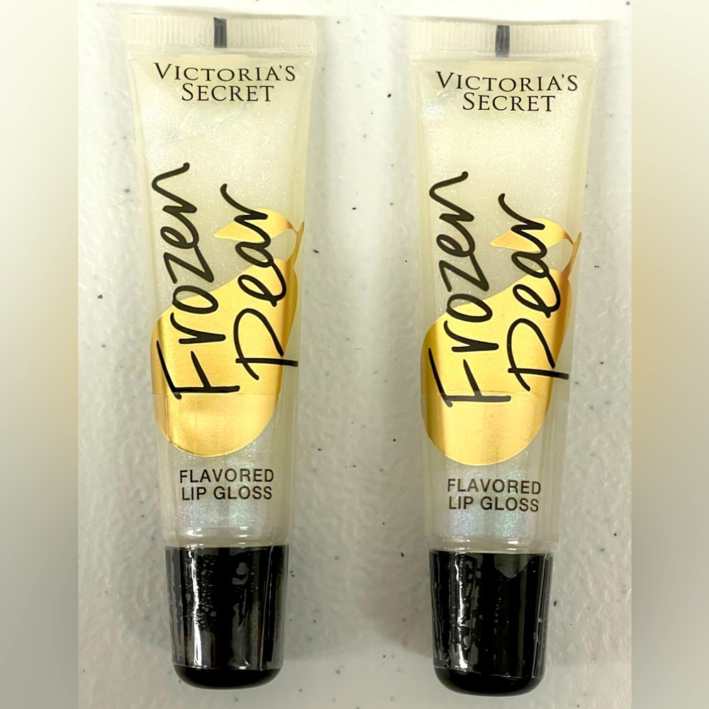 VICTORIA’S SECRET FLAVORED LIP GLOSS - FROZEN PEAR “2” PIECE LOT (BRAND NEW)